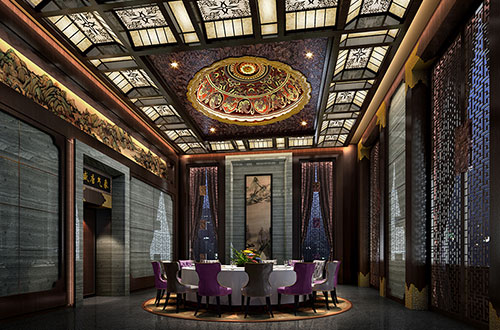 蓬莱低调奢华的新中式酒店设计效果图